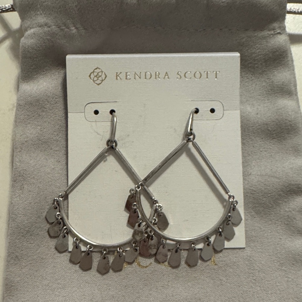 Kendra Scott Silver Chandelier Earrings